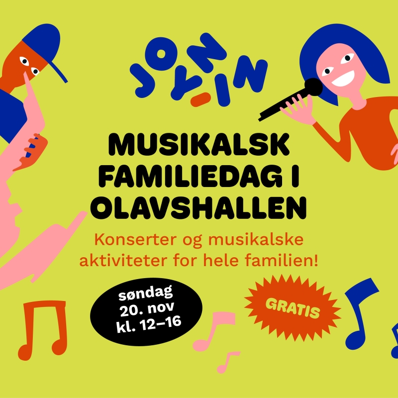 Musikalsk familiedag i Olavshallen
