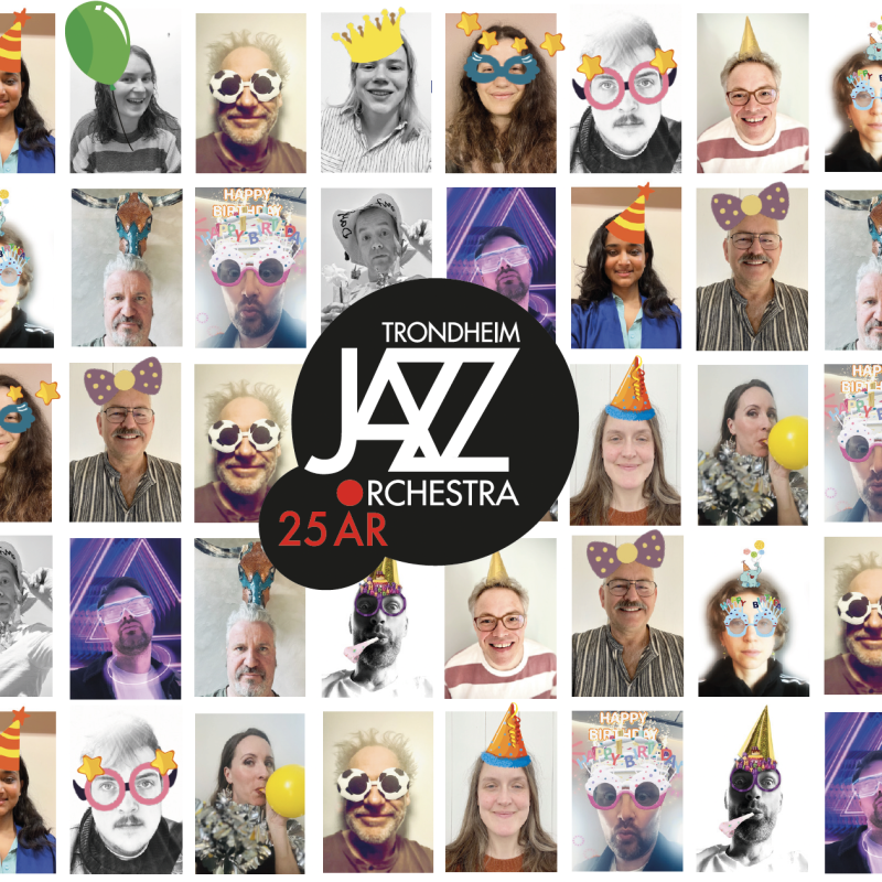 Jubileumsmotiv av Trondheim Jazzorkester, 25 år