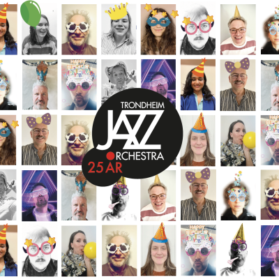 Jubileumsmotiv av Trondheim Jazzorkester, 25 år